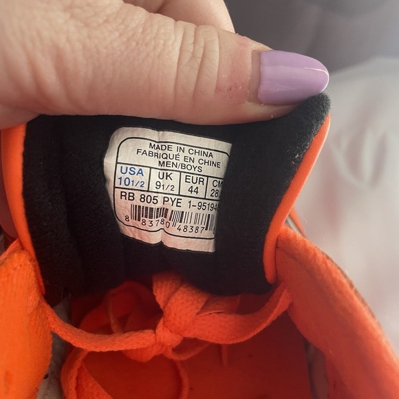 CLASSIC REEBOK ERS 2000 Style #951948 ORANGE BLUE WHITE Mens Size US 10.5 - Picture 6 of 7